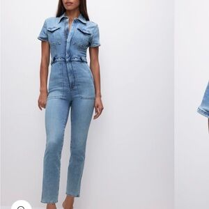 Good American Fit For Success Jean Jumpsuit